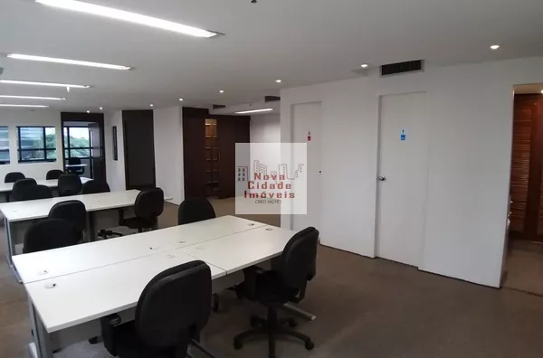 Vila Olímpia! Conjunto com. mobiliado 132 m² 1 sala 3 banheiros 3 vagas - Foto 6