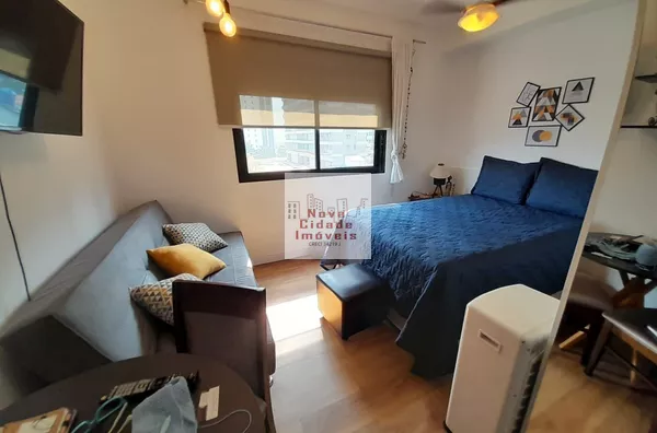 Vila Olímpia! Studio MOBILIADO com ar (24 m²), 1 banheiro sem vaga à venda - Foto 6
