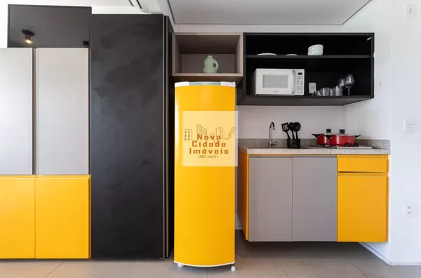 Vila Olímpia! Studio mobiliado (25 m²) para locação com wi-fi, água e luz - Foto 2