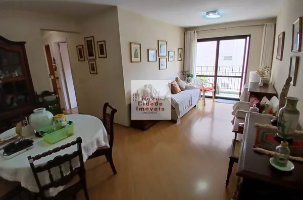 Vila Olímpia! Aptº mobiliado 2 quartos (1 reversível), 2 banheiros c/ varanda para venda e locação - Foto 2