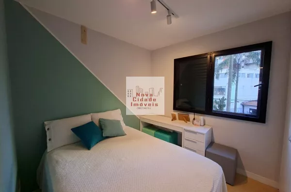 Vila Olímpia! 2 dorm com 1 suíte, sacada com sala ampla e 1 vaga - Foto 5