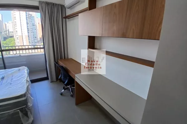 Vila Olímpia!!!  Studio  26 m²  1 banh. Mobiliado ar cond. sem vaga p/ aluguel