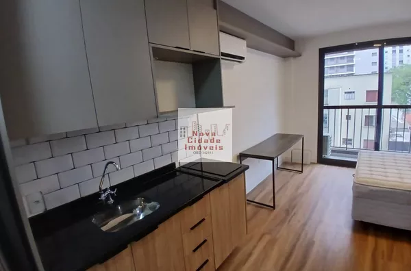 Vila Olímpia! Studio cru (25,72 m²) mobiliado sem vaga para locação