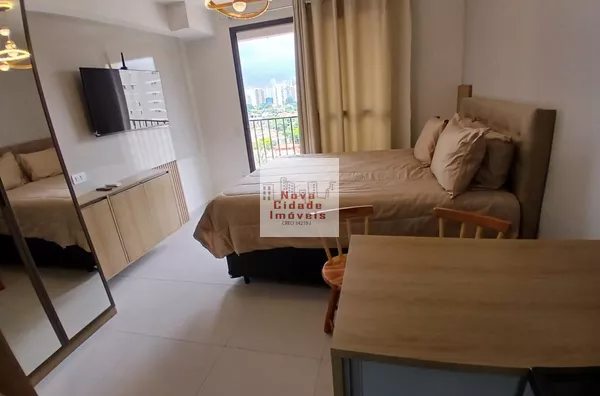 Vila Olímpia1 Studio 27 m² Mobiliado Ar cond. sem vaga para aluguel - Foto 1