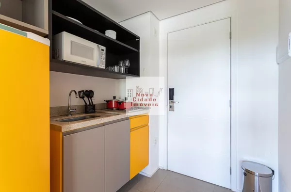 Vila Olímpia! Studio mobiliado (25 m²) para locação com wi-fi, água e luz - Foto 1