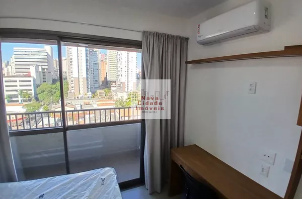 Vila Olímpia!!!  Studio  26 m²  1 banh. Mobiliado ar cond. sem vaga p/ aluguel