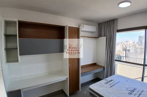 Vila Olímpia!!!  Studio  26 m²  1 banh. com janela ar cond. armários sem vaga p/ aluguel