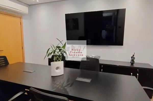 Vila Olímpia! Sala mobiliada com 37 m² 2 banheiros com 1 vaga