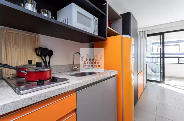 Vila Olímpia! Studio Mobiliado (30 m²) para locação com 1 vaga com vallet - Foto 6