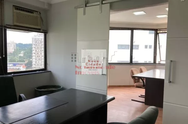 Brooklin! Sala Comercial MOBILIADA (98 m²) com 3 vagas para locação - Foto 1