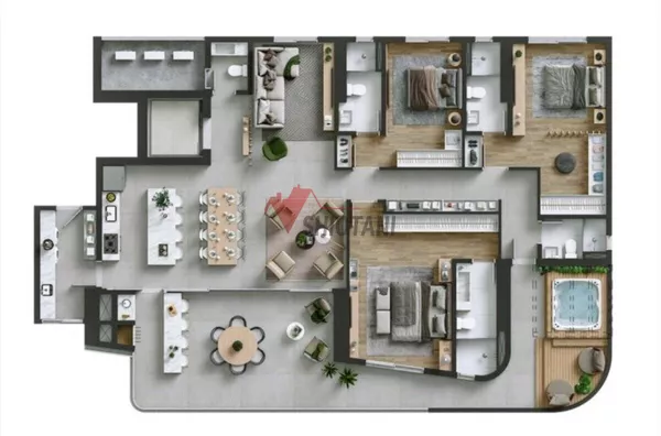 Apartamento para venda, Zahara Club Residence, Umuarama - Foto 5