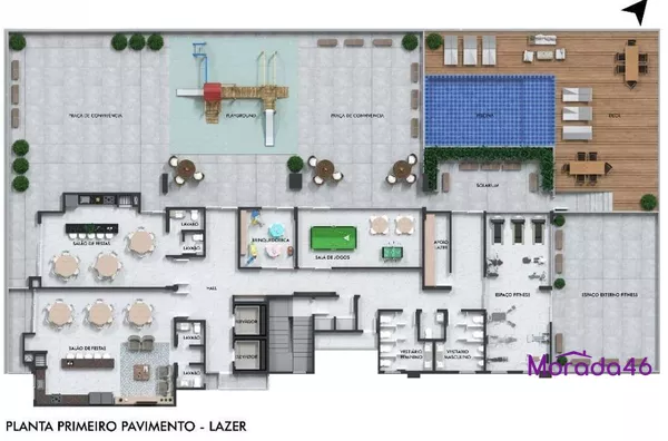 APARTAMENTO A VENDA NA  PLANTA  NO EDIFIO LA VITA