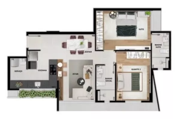 Apartamento - Funcionários