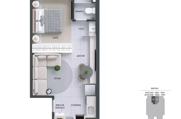 Apartamento para venda, 1 quarto(s),  Savassi, Belo Horizonte - Foto 3