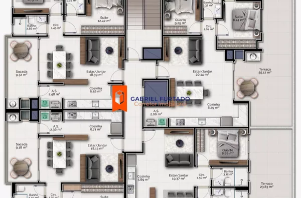 APARTAMENTOS À VENDA – XV DE NOVEMBRO – TIJUCAS/SC