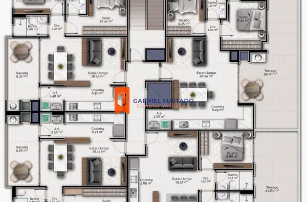 APARTAMENTOS À VENDA – XV DE NOVEMBRO – TIJUCAS/SC