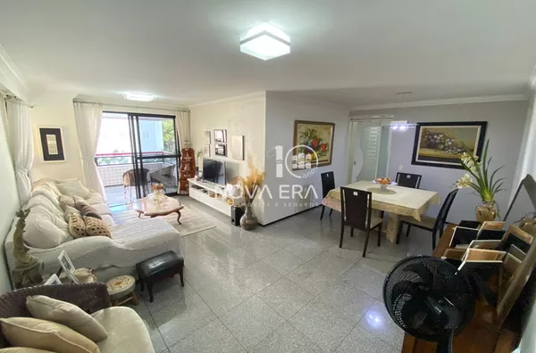 Apartamento no Edifício Berma IV 133,45 m² 3 Quartos 4 banheiros e 2 vagas. Meireles, Fortaleza- CE