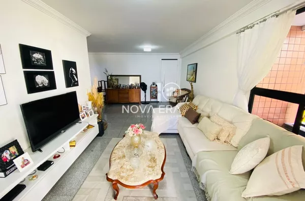 Apartamento no Edifício Berma IV 133,45 m² 3 Quartos 4 banheiros e 2 vagas. Meireles, Fortaleza- CE