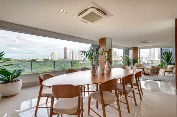sala de jantar casa opus vaca brava - apartamentos de luxo em Goiânia