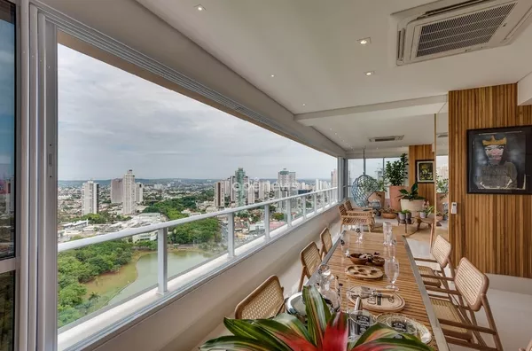Varanda casa opus vaca brava - apartamentos de luxo em Goiânia