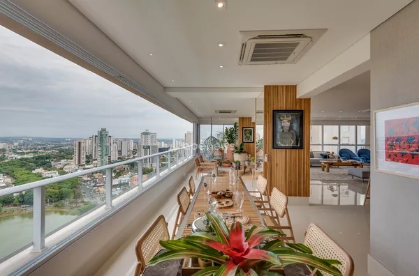 varanda casa opus vaca brava - apartamentos de luxo em Goiânia