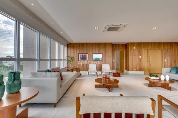 sala de visitas casa opus vaca brava - apartamentos de luxo em Goiânia