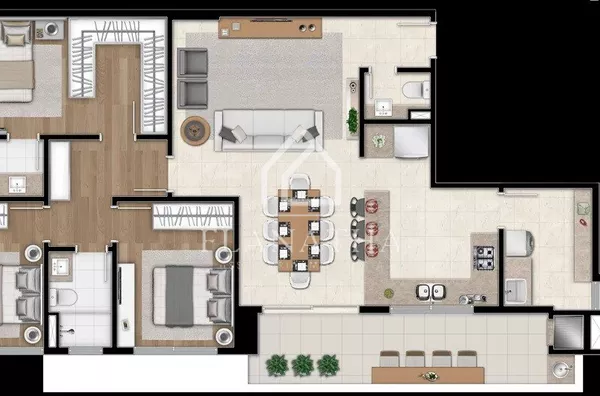 Apartamento para venda, 3 quarto(s),  Estrela, Ponta Grossa - Foto 14