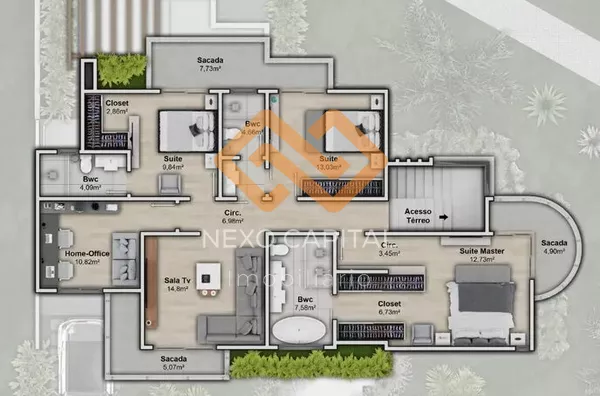 Casa em condomínio para venda,  Colônia Dona Luíza, Ponta Grossa