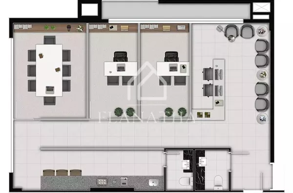 Sala comercial em andar para ,  Orfãs, Ponta Grossa - Foto 4