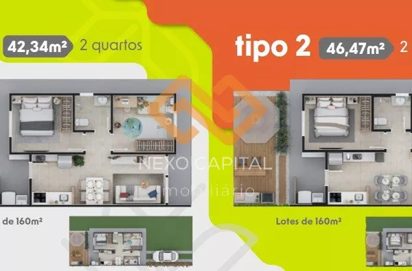 Casa para venda, 2 quarto(s),  Chapada, Ponta Grossa