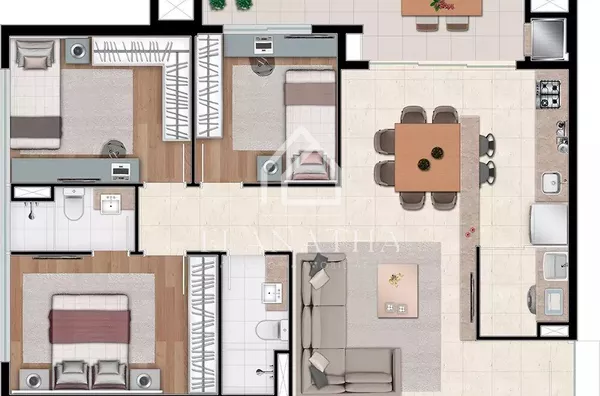 Apartamento para venda, 1 quarto(s),  Orfãs, Ponta Grossa - Foto 8