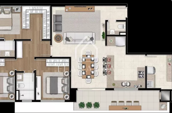Apartamento para venda, 3 quarto(s),  Estrela, Ponta Grossa - Foto 12