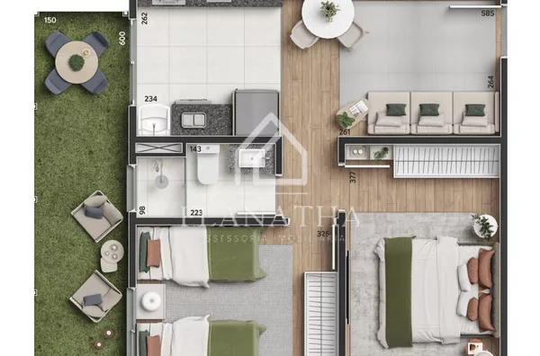 Apartamento para venda, 2 quarto(s),  Uvaranas, Ponta Grossa - Foto 7
