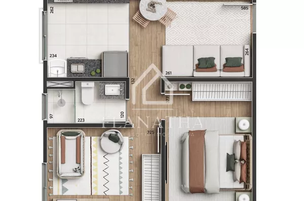 Apartamento para venda, 2 quarto(s),  Uvaranas, Ponta Grossa - Foto 3