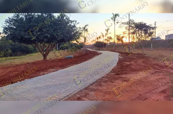 Obra em andamento do Jardim Botânico de Olímpia