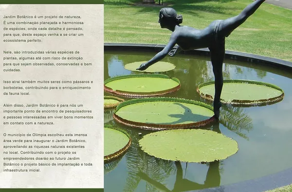 O jardim Botânico de Olímpia como quintal da sua casa!