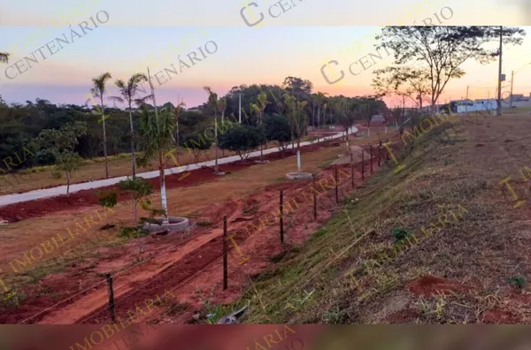 Obra em andamento do Jardim Botânico de Olímpia