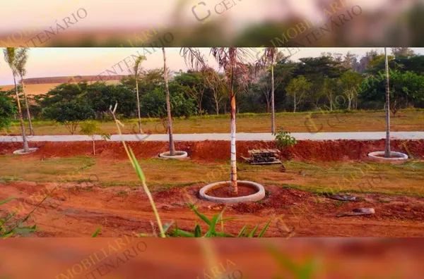 Obra em andamento do Jardim Botânico de Olímpia