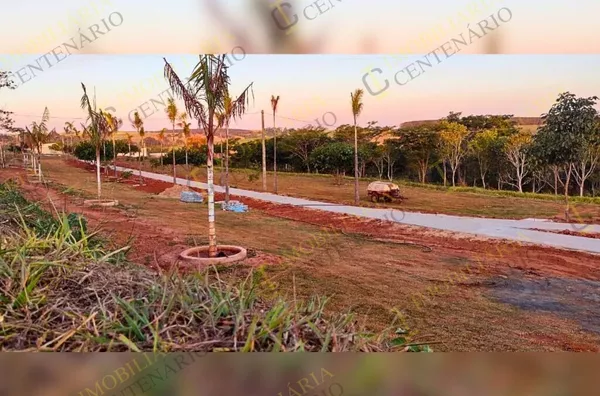 Obra em andamento do Jardim Botânico de Olímpia