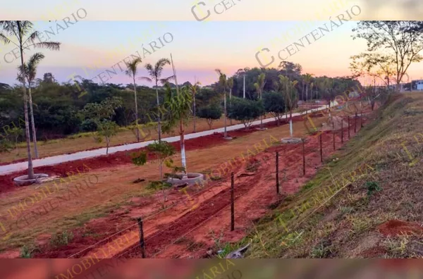 Obra em andamento do Jardim Botânico de Olímpia