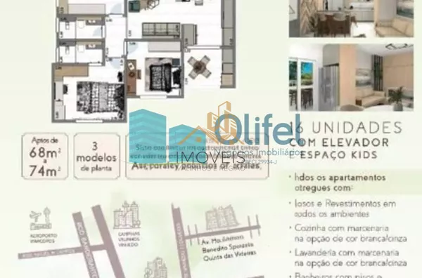 Venha morar em um apartamento com uma tecnologia de construção diferenciada  na cidade de Louveira !!  Unidades a partir de R$ 460.000,00 com previsão de entrega em Julho de 2024.  Quantidade de andares: Térreo +3 Quantidade de apartamentos por andar: 4 u - Foto 7