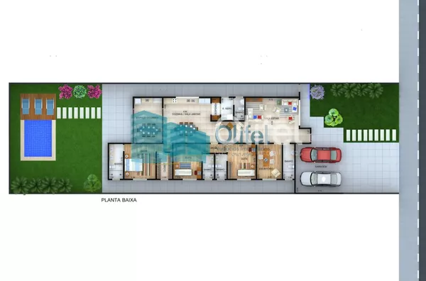 Terreno dentro de condomínio fechado, próximo ao centro da cidade, com topografia privilegiada, projeto  aprovado junto ao condomínio e prefeitura para constução de casa com 206 m² de área útil. Condomínio com Piscina, Churrasqueiras, Quadras de Tênis, Qu - Foto 16