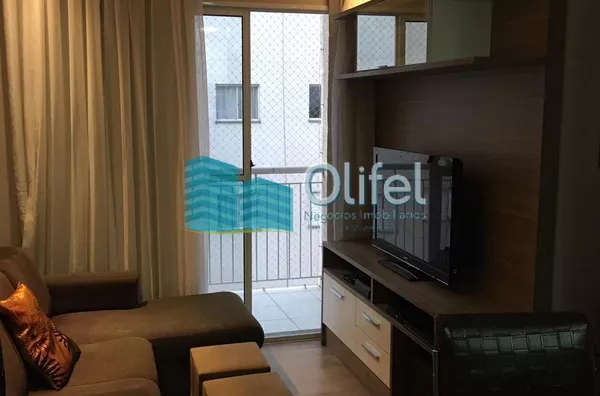 Excelente apartamento  no condomínio Mais Campos Salles na cidade de Valinhos com 2 dormitórios, rico em armários, com ótimo acabamento em condomínio com total infraestrutura de lazer e segurança na cidade de Valinhos.  Sala arejada com sacada com rede de - Foto 2