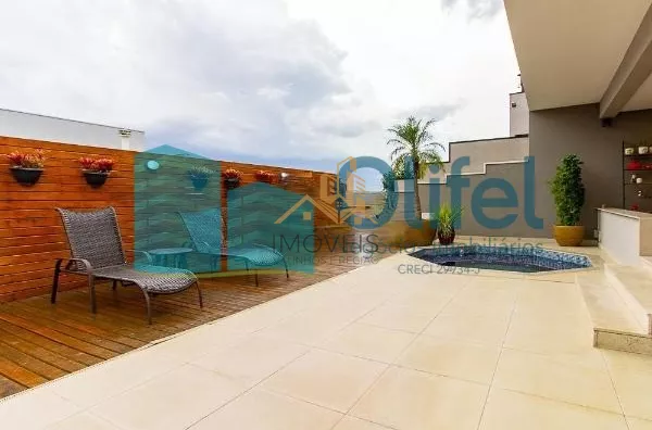 Excelente sobrado no Condomínio Swiss park na cidade de Campinas com excelente acabamento com 4 dormitórios, sendo 2 amplas suítes, closet, hidromassagem, amplas salas de estar, jantar com ambientes integrados ao lazer, sala de cinema, dependência de serv - Foto 10