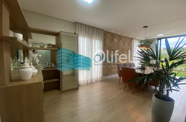 Lindo sobrado moderno, com acabamento fino, em condomínio fechado na cidade de Louveira,  com 3 amplas suítes, sendo a master com closet , ducha dupla,  banheira de imersão e varanda. Amplas  salas de estar, janter e TV, escritório,  terraço coberto, espa - Foto 3