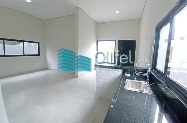 Excelente casa nova, assobradada,  em condomínio fechado na cidade de  Louveira. Condomínio conta com lazer completo com salão de festas, piscina, playground, campo de futebol, churrasqueira, academia, salão de jogos, brinquedoteca. redário, pet play, ves - Foto 30