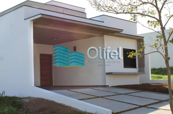 Excelente casa térrea em condomínio fechado na cidade de Louveira com 3 dormitórios, sendo 1 suíte, sala ampla para 2 ambientes, pé direito duplo, lavabo, banheiro social, conceito integrado, área gourmet e quintal.  Agende a sua visita - Foto 2