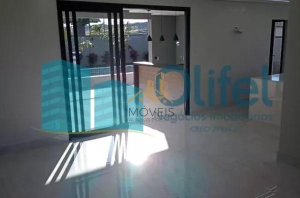 Excelente sobrado, novo, dentro de um dos mais conceituados condomínios da cidade de Campinas. Feita no conceito contemporâneo, aberto e com excelente iluminação natural e privacidade! São 3 suítes, sendo 1 suíte master, e 1 escritório que pode ser revert - Foto 34