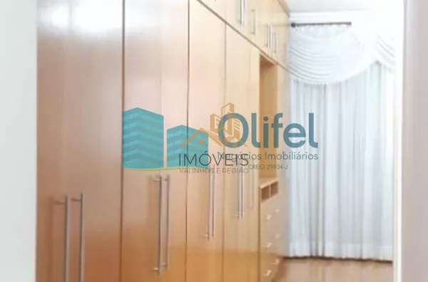 Excelente casa térrea em condomínio fechado na cidade de Louveira, com  3 suítes sendo 1 master com closet, sala de jantar, sala de estar , sala de TV, escritório, cozinha com armários , área de serviço com banheiro, churrasqueira e garagem  coberta para - Foto 9