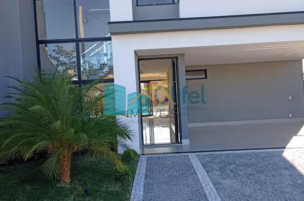 Excelente sobrado, novo, dentro de um dos mais conceituados condomínios da cidade de Campinas. Feita no conceito contemporâneo, aberto e com excelente iluminação natural e privacidade! São 3 suítes, sendo 1 suíte master, e 1 escritório que pode ser revert - Foto 2